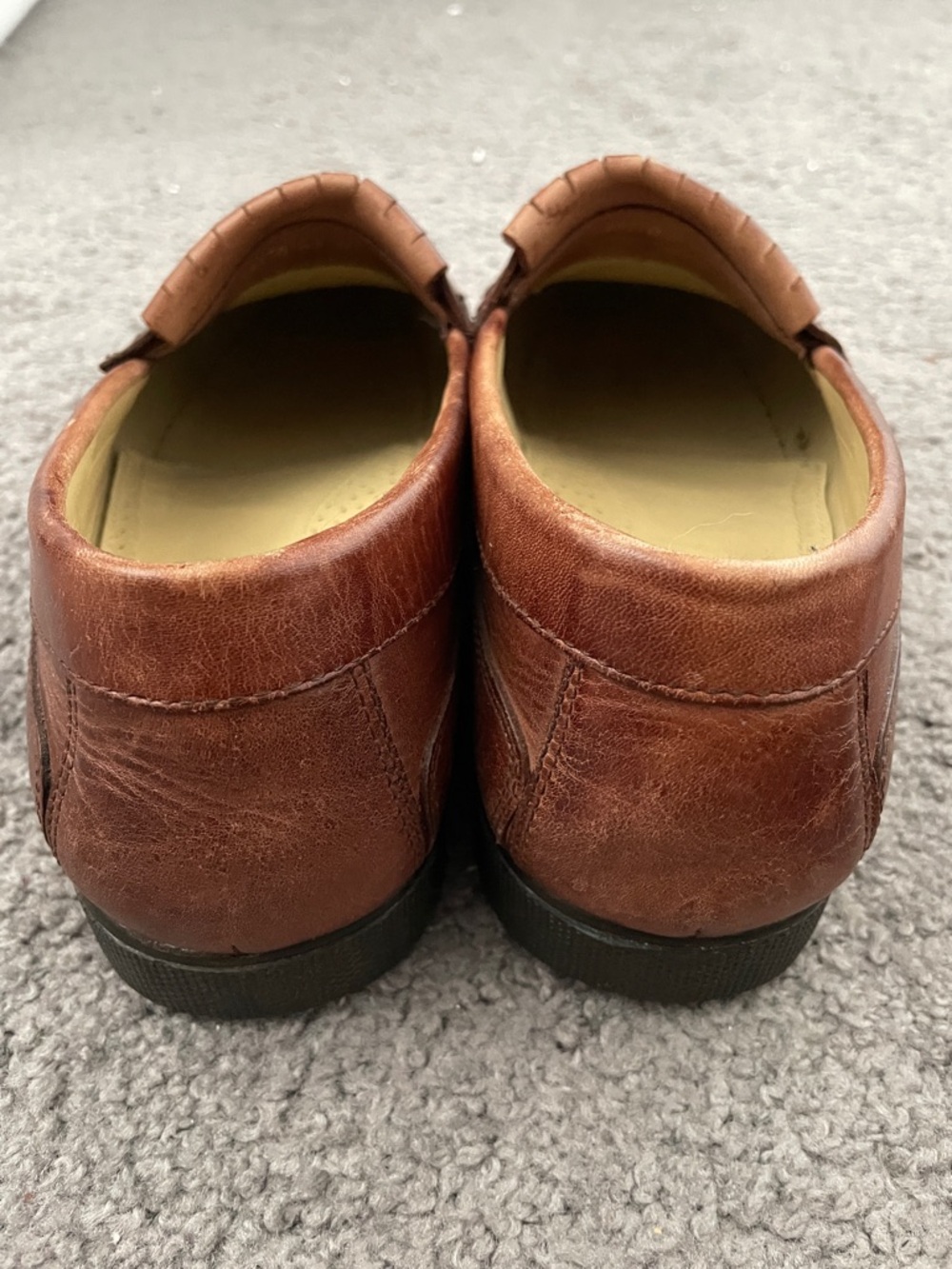 Florsheim Leather Tassel Kiltie Loafers in Chestnut Brown - Picture 4 of 4